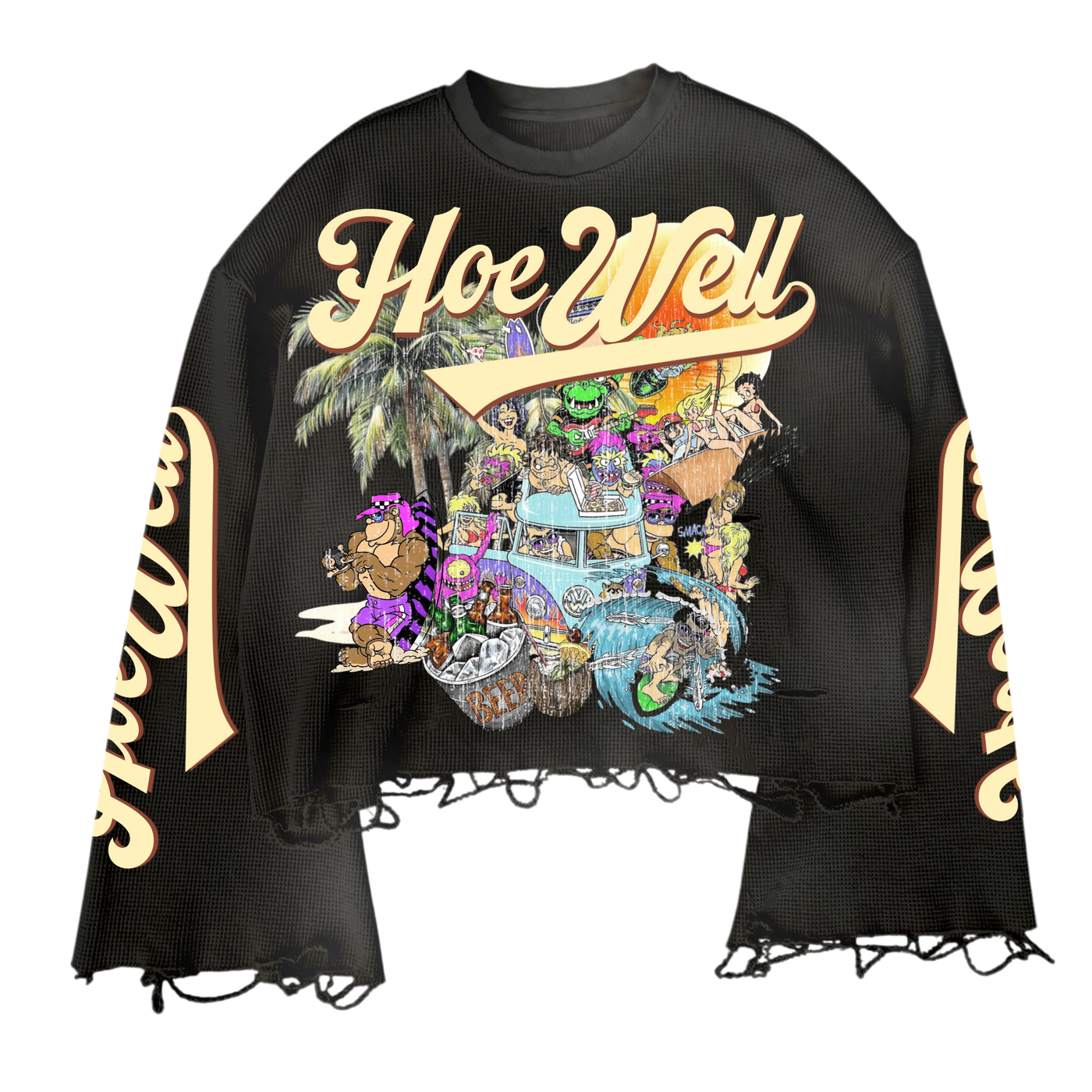 HoeWell Long-sleeve Crop Summertime Shirt (PRE-ORDER)