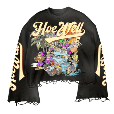 HoeWell Long-sleeve Crop Summertime Shirt (PRE-ORDER)
