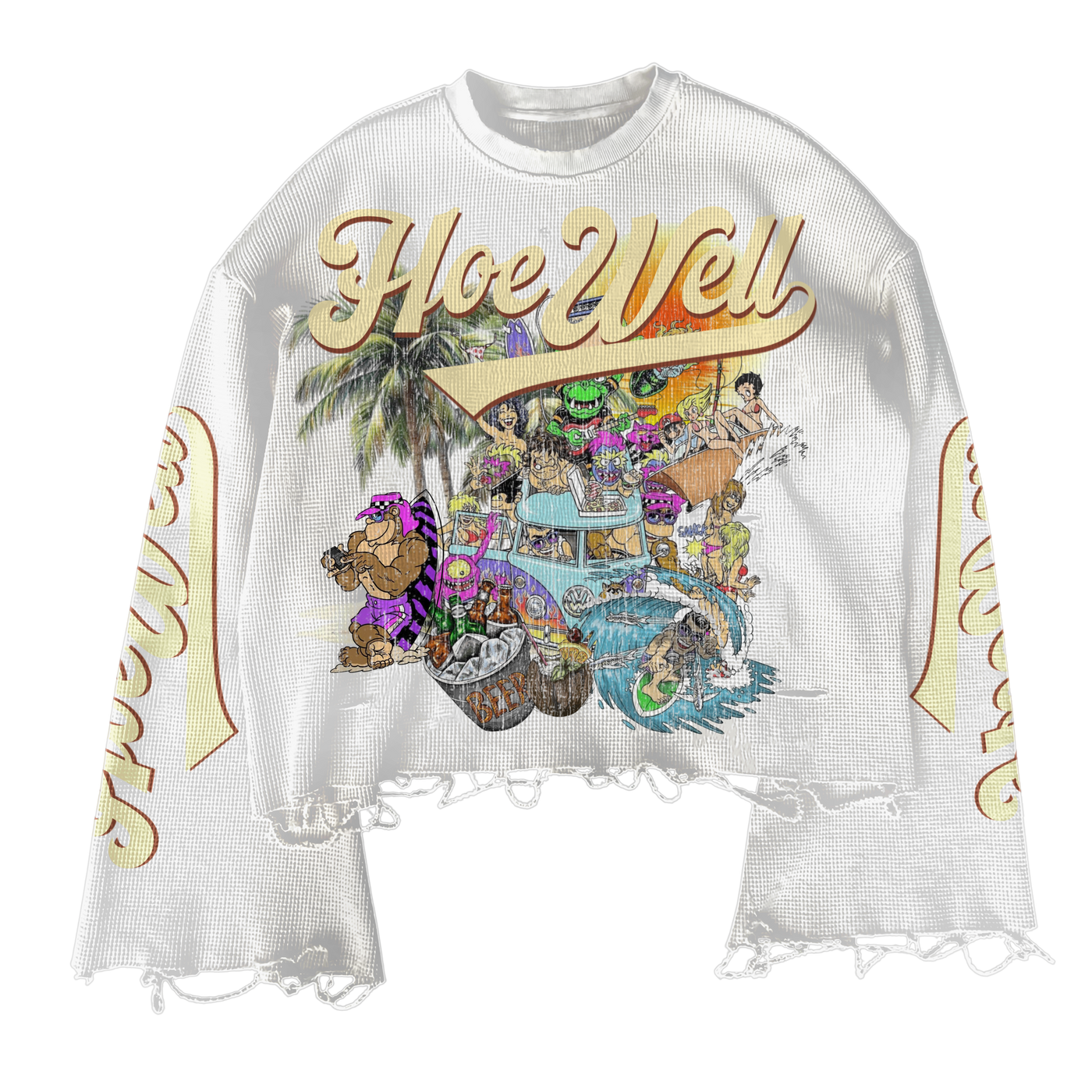 HoeWell Long-sleeve Crop Summertime Shirt (PRE-ORDER)