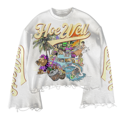 HoeWell Long-sleeve Crop Summertime Shirt (PRE-ORDER)