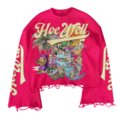 HoeWell Long-sleeve Crop Summertime Shirt (PRE-ORDER)