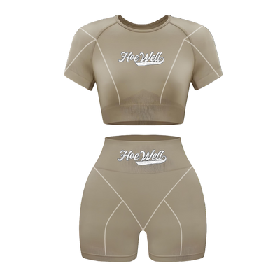 Women 2 Piece HoeWell Tight Fit Short Set (PRE-ORDER)